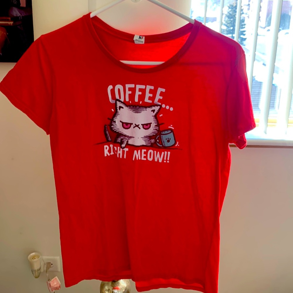 Cute Cat Coffee Tee